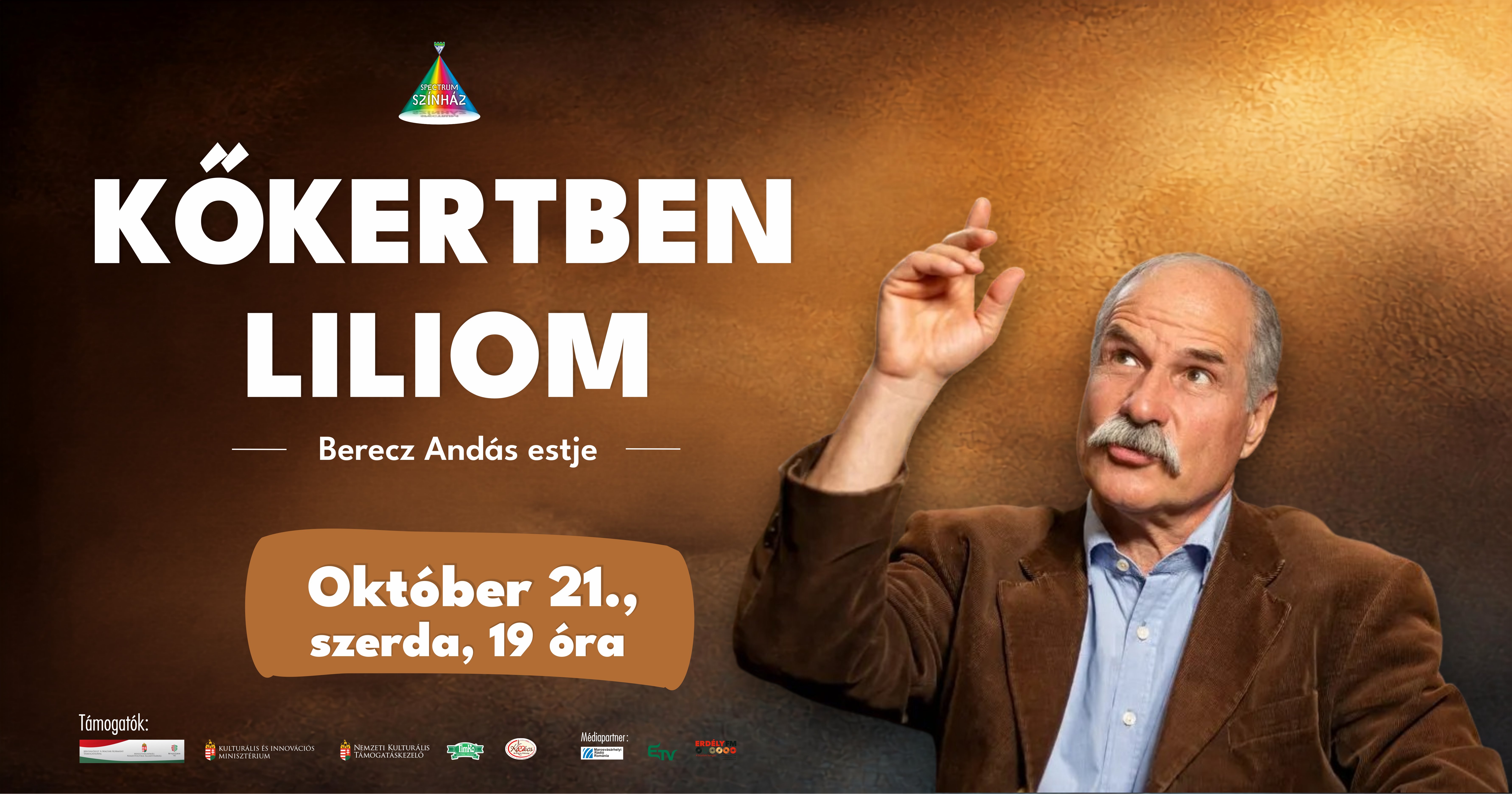 Kőkertben liliom – Berecz András estje a Spectrum Színházban